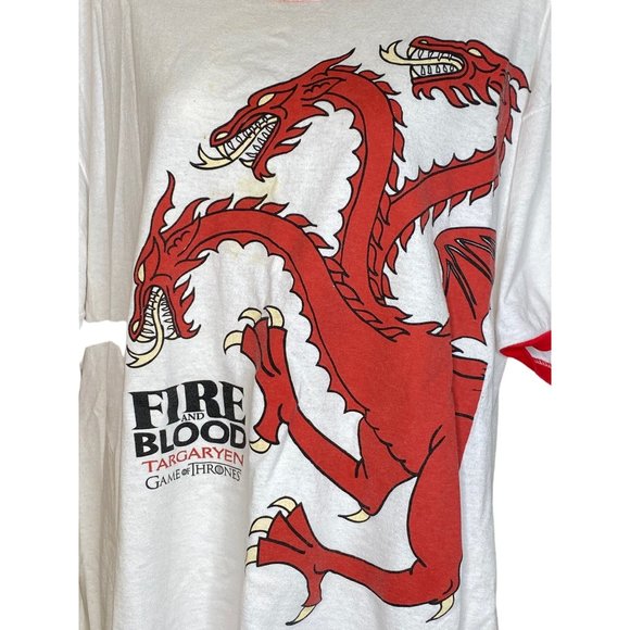 Game of Thrones Fire & Blood Dragon Targaryen T shirt X Large Advertising S3 - Picture 12 of 13